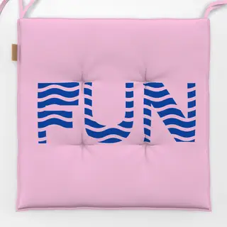 Sitzkissen Fun Waves Blue