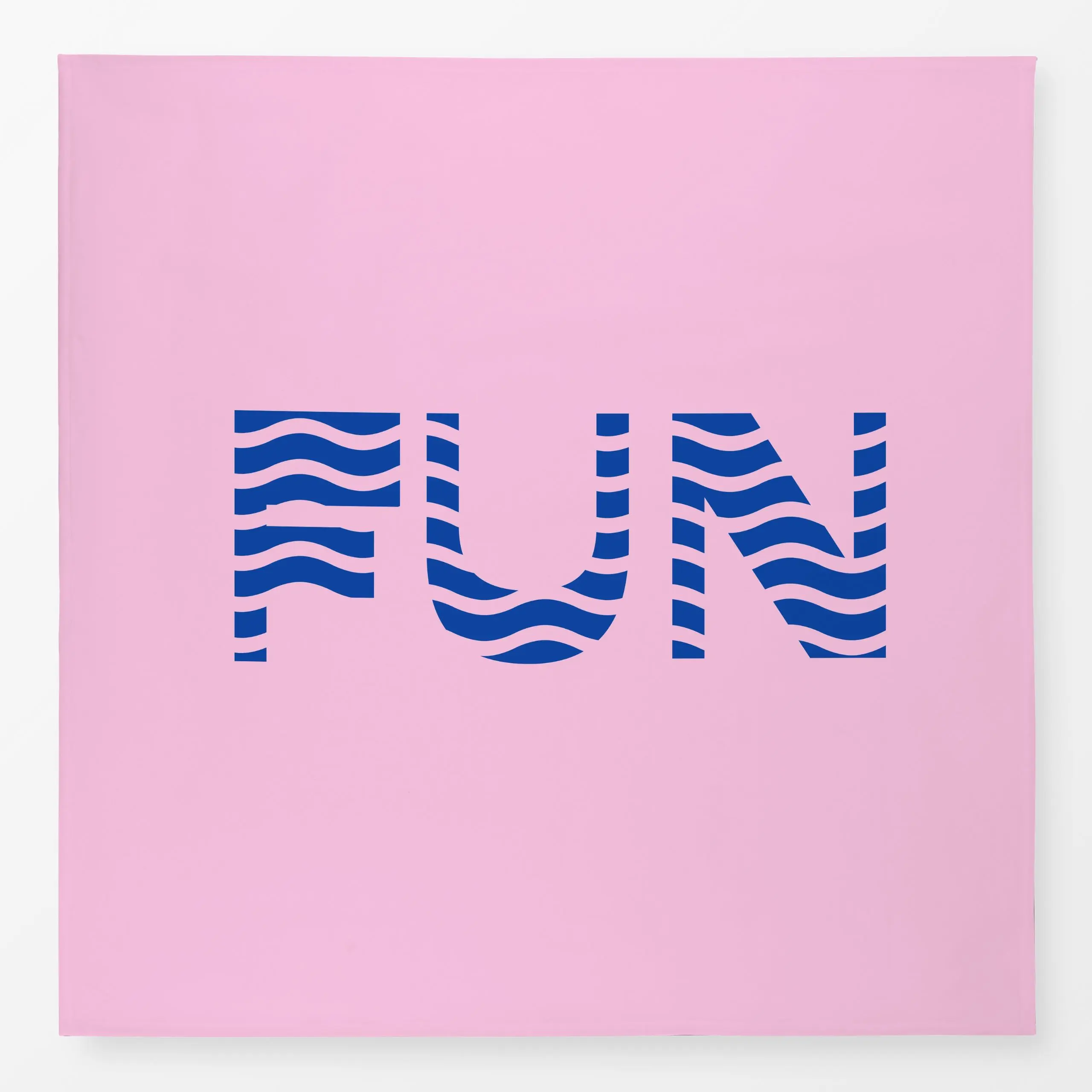 Tischdecke Fun Waves Blue - Sommer, Sprüche & Schriftzüge - von „Jana Moßmann"; Sommer, wellen, fun, typo, sunrise, sunset, ...