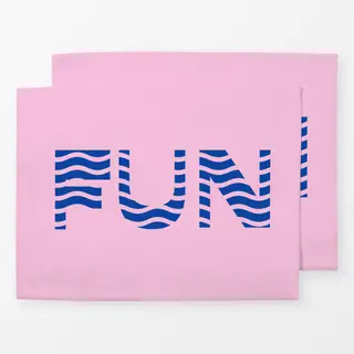 Tischset Fun Waves Blue