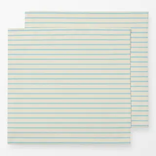 Servietten Streifenmuster weiss blau