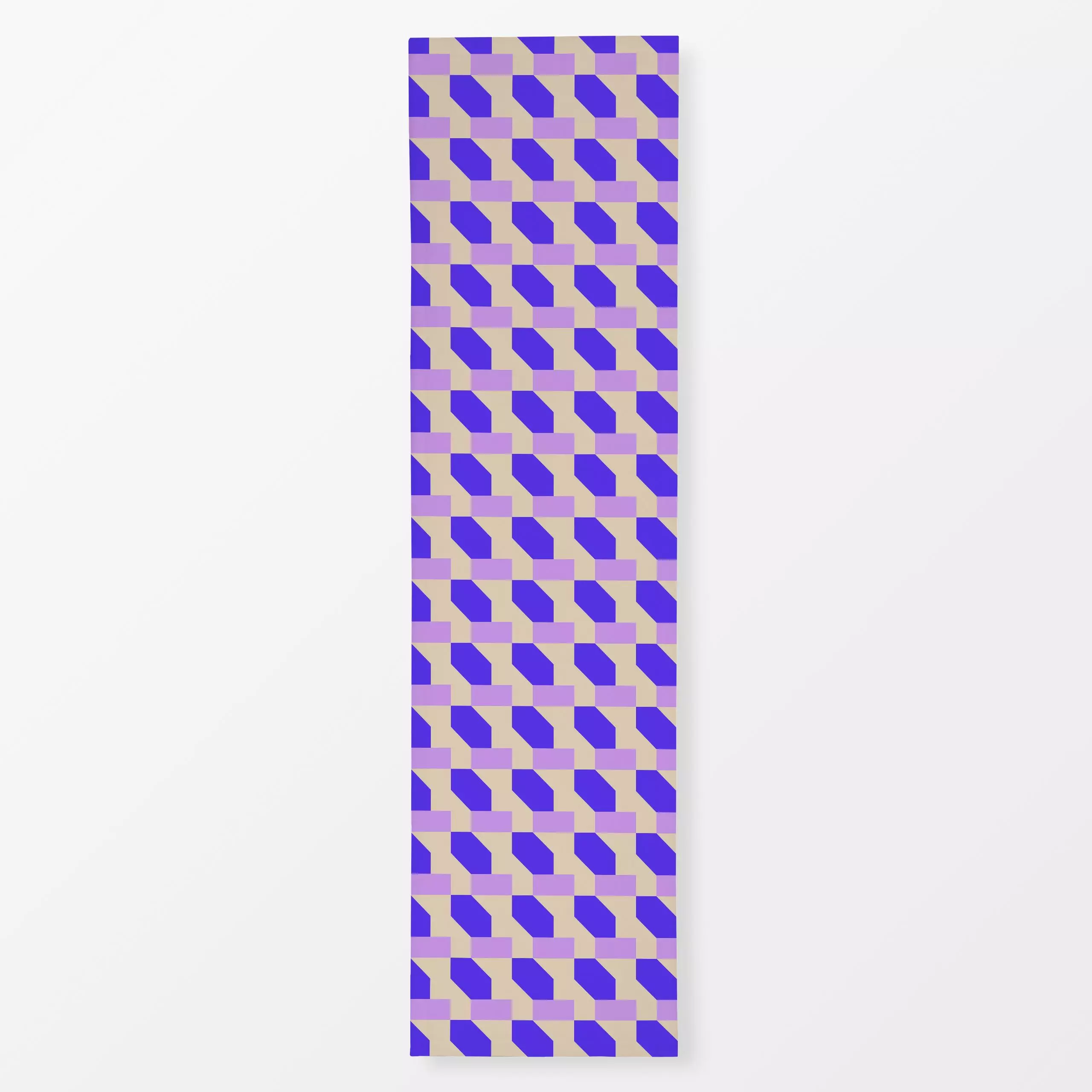 Tischläufer Fun Graphic - Symbole & Muster - von „Julia Schumacher"; Muster, graphisch, beige, Karo, Karos, kariert, fun, fl...