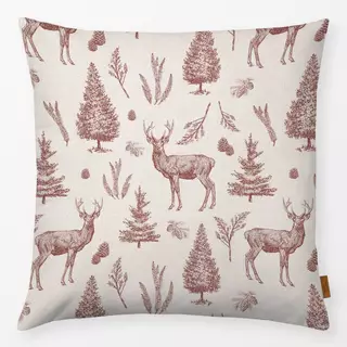 Kissen Winter deer and woodlands II