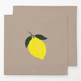Servietten Zitrone