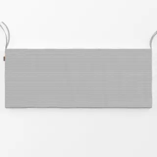 Bankauflage Streifen Grau Dunkel