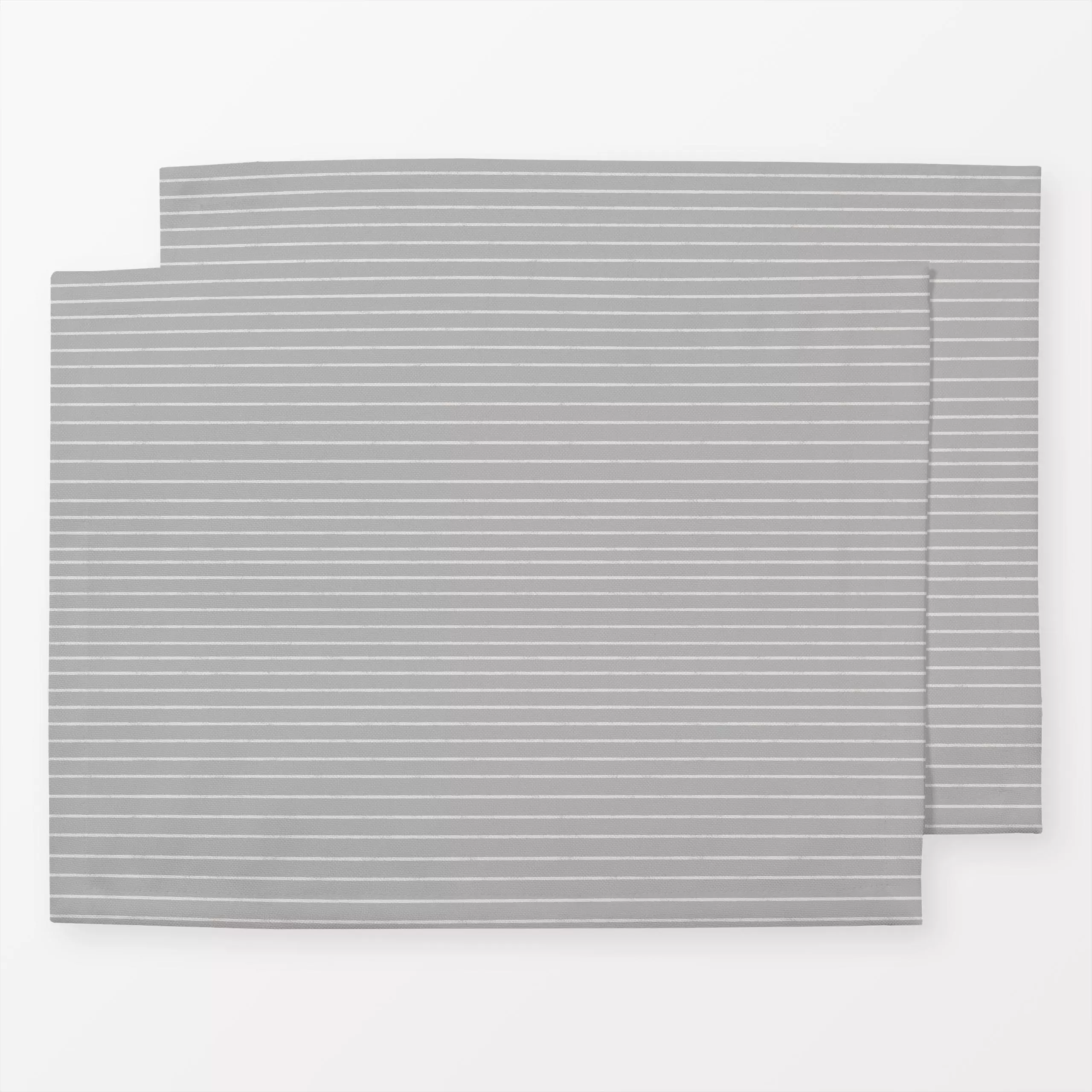 Tischset Streifen Grau Dunkel - Symbole & Muster - von „textilwerk x hejmelig"; grau, Streifen, hejmelig, sommerhus, heimelig