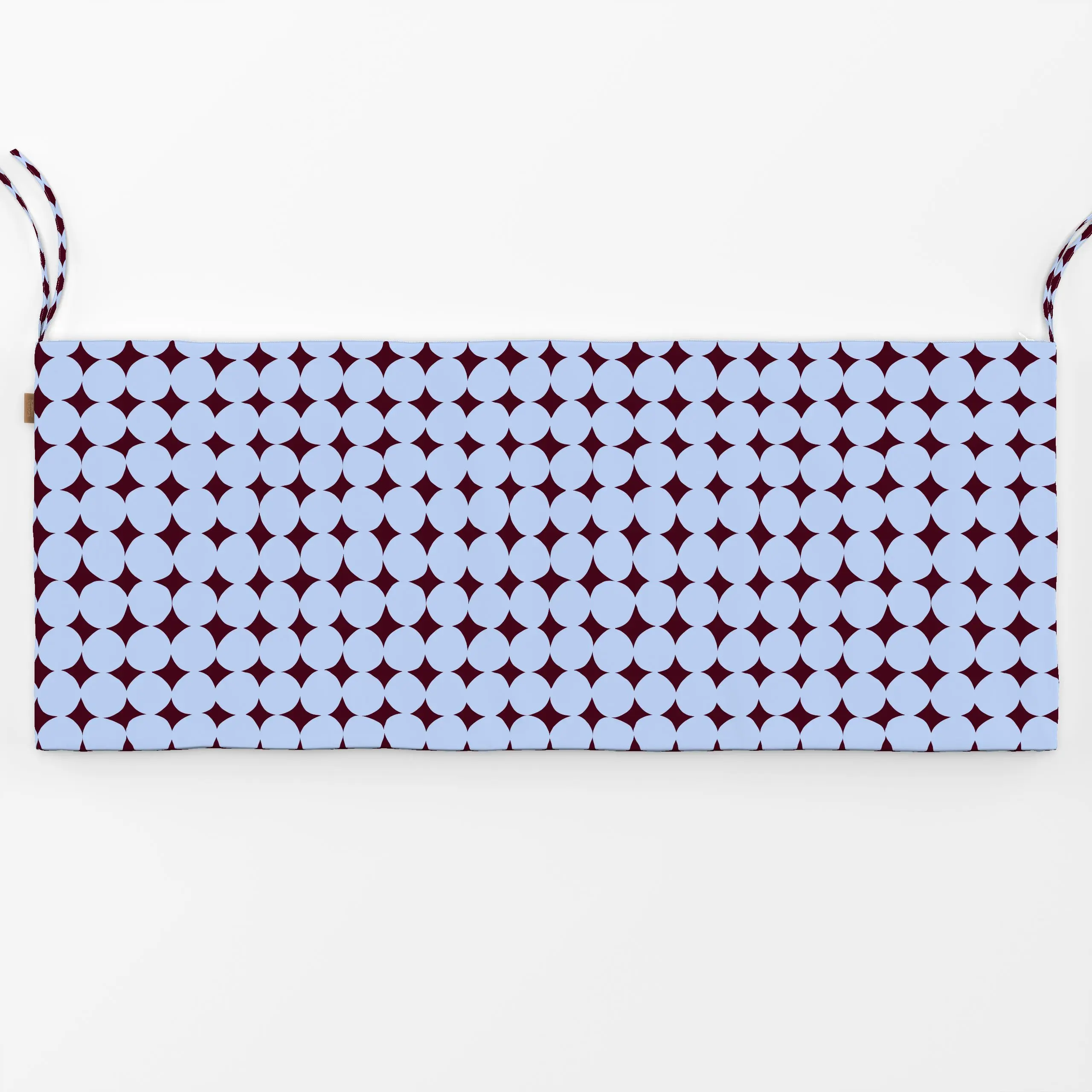 Bankauflage Organische Kreise Blau - Symbole & Muster - von „Sophie Augustin Illustration"; Muster, Punkte, Kreise, Dots, sc...