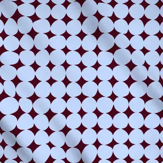 Meterware Organische Kreise Blau