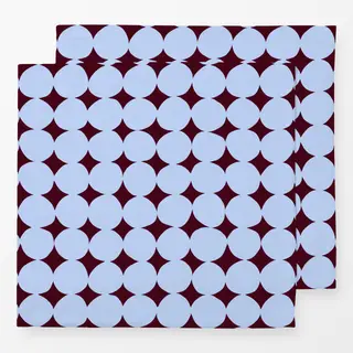 Servietten Organische Kreise Blau