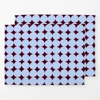 Tischset Organische Kreise Blau