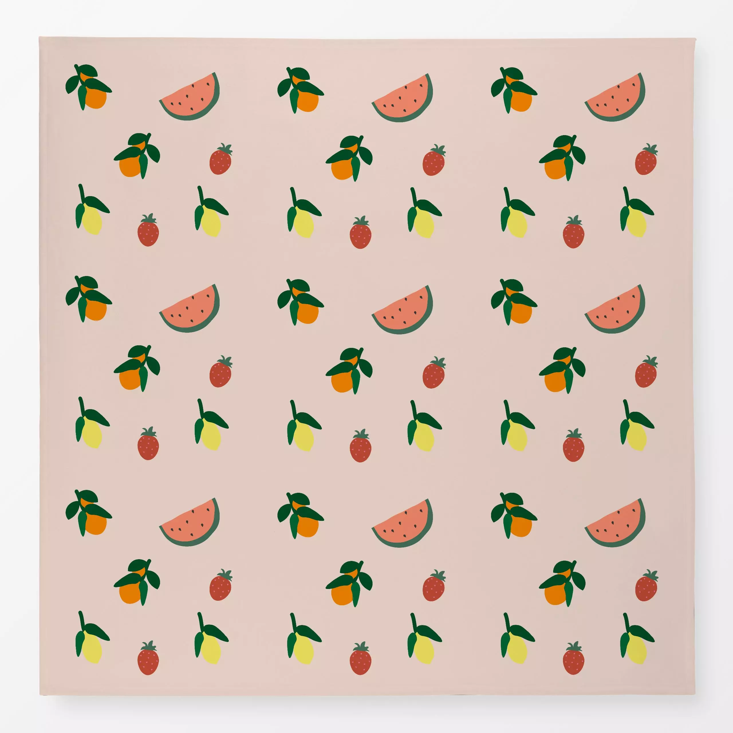 Tischdecke Sommerfrüchte - Kinderzimmer & Motive für Kinder, Sommer - von „Alisa Knöß"; Obst, outdoor, Italien, Wassermelone...