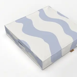 Bodenkissen lavendel-wellige Streifen