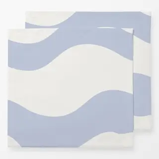 Servietten lavendel-wellige Streifen