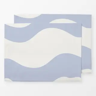 Tischset lavendel-wellige Streifen