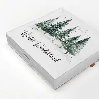 Bodenkissen Winter Wonderland Wald