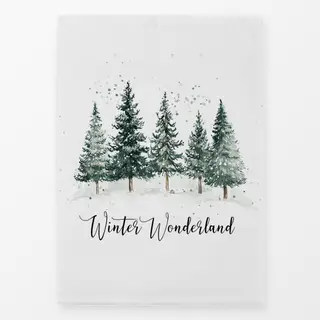 Geschirrtücher Winter Wonderland Wald