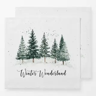 Servietten Winter Wonderland Wald