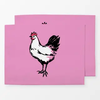 Tischset Huhn
