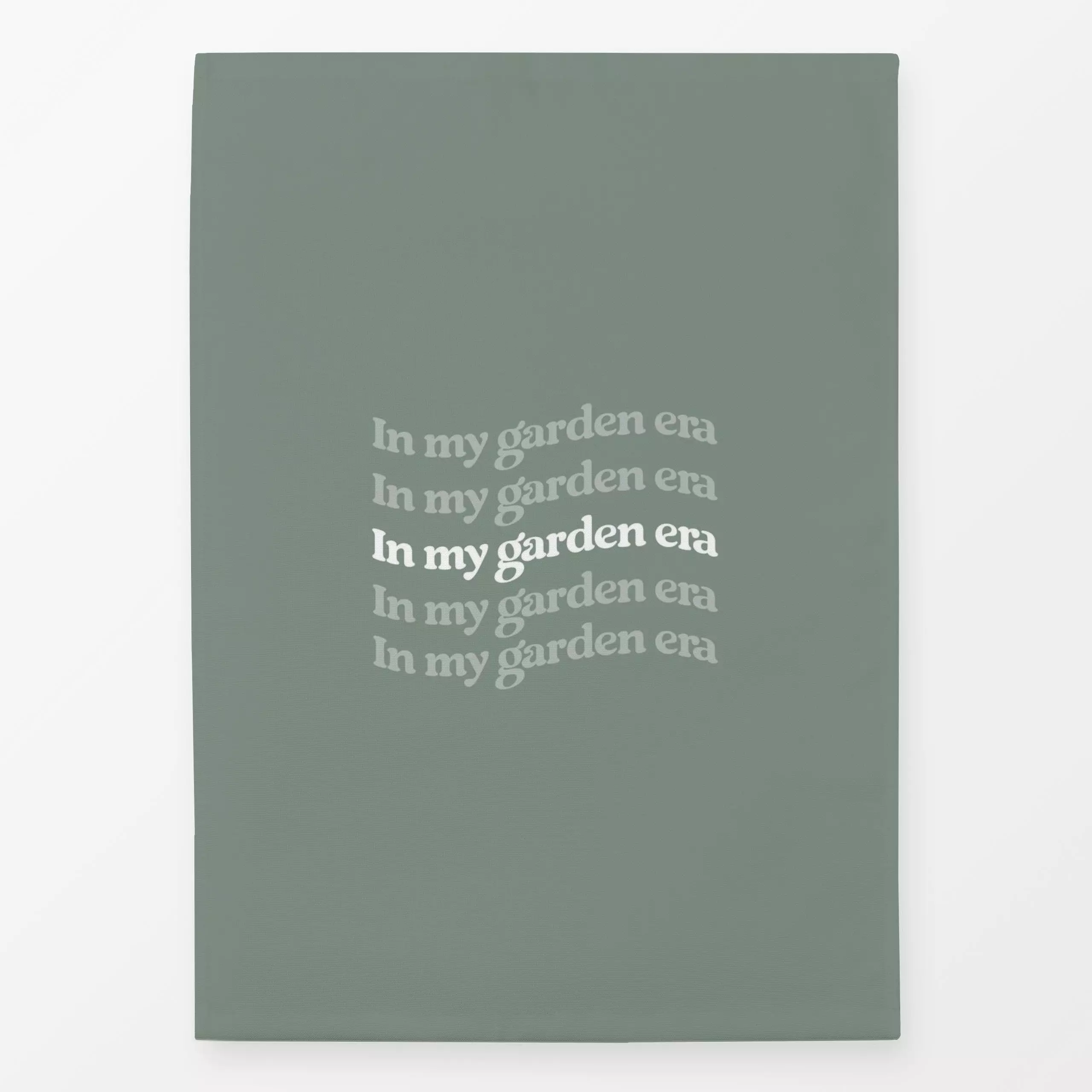 Geschirrtücher in my garden era grün - Sommer, Sprüche & Schriftzüge - von „youdiful"; Garten, modern, typografie, romantisc...