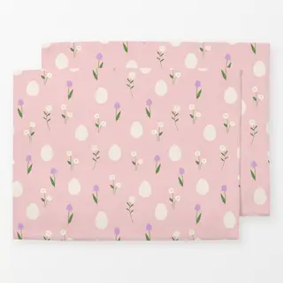 Tischset Ostereier Muster Rosa