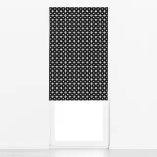 Raffrollo Boho Paper Stars black