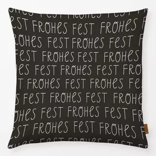 Kissen Frohes Fest charcoal