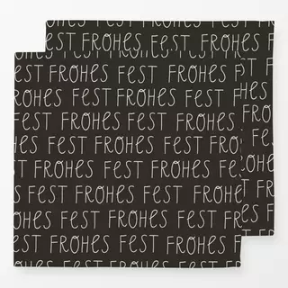 Servietten Frohes Fest charcoal