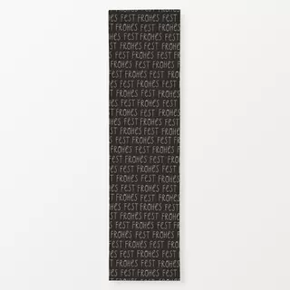 Tischläufer Frohes Fest charcoal