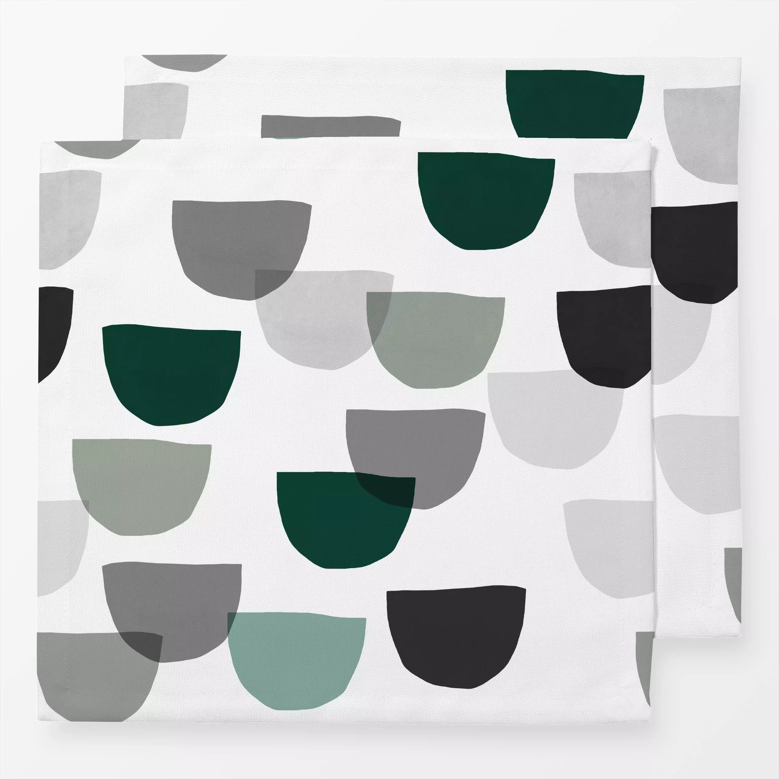 Servietten Scandi Garland Shapes - Winter, Symbole & Muster, Retro & Vintage - von „Ninola Design "; Geometrisch, formen, Sh...