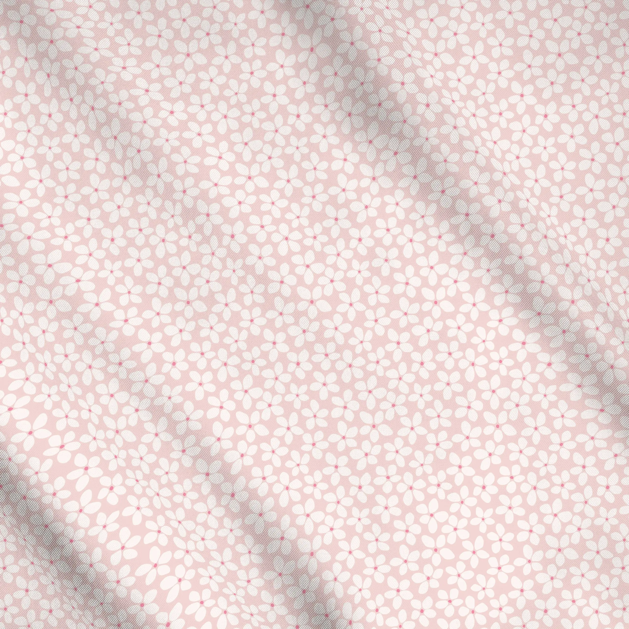 Meterware Bloom Blumen Beige Rosa, Blumen, gemustert, Frühling, von Kathrin Woo
