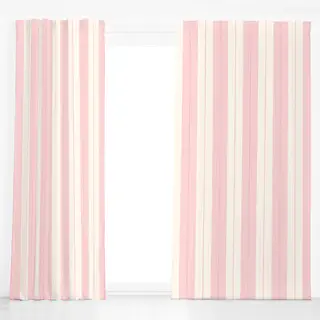 Dekovorhang Nadelstreifen Rosa