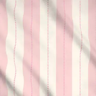 Meterware Nadelstreifen Rosa