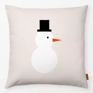 Kissen Schneemann weiß