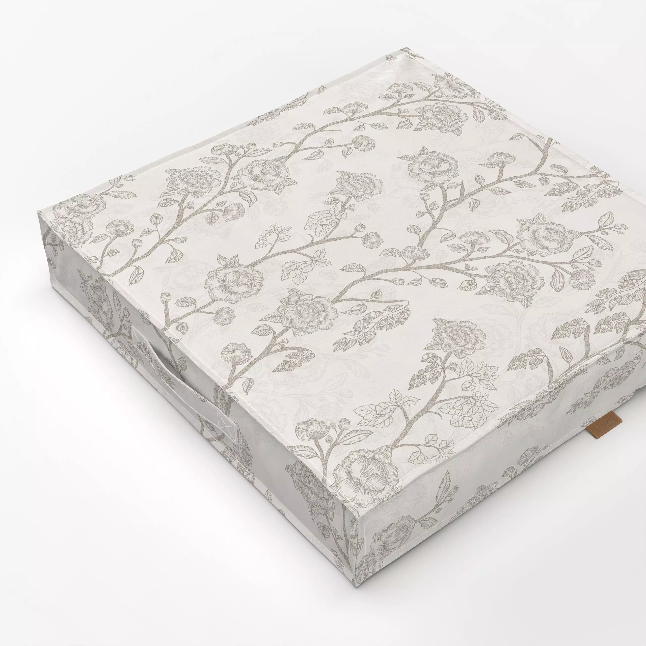 Bodenkissen Cottage Roses Cream - Blumen & Florales, Symbole & Muster - von „Bloomery Decor"; Rosen, Herbst, Farmhouse, Nost...