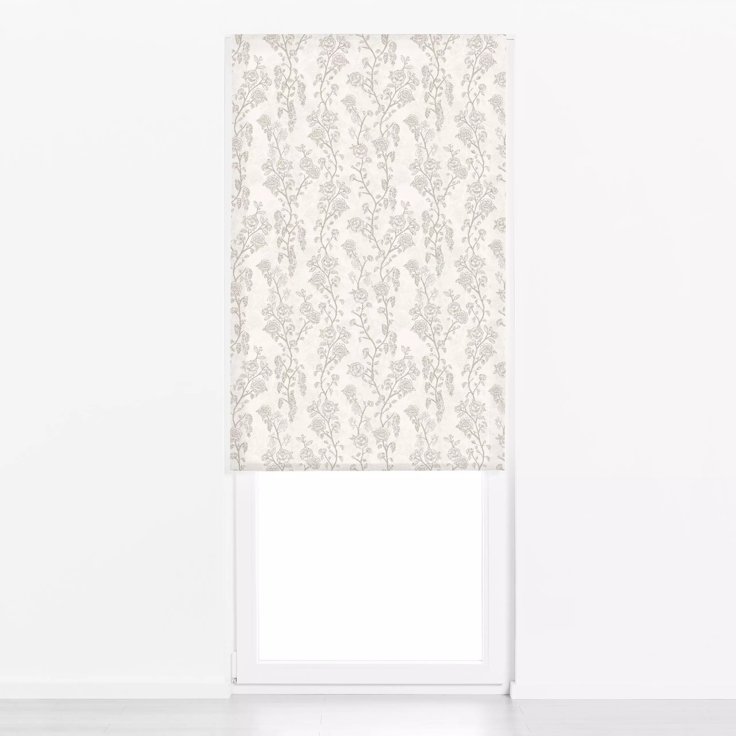 Raffrollo Cottage Roses Cream - Blumen & Florales, Symbole & Muster - von „Bloomery Decor"; Rosen, Herbst, Farmhouse, Nostal...