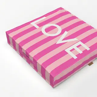 Bodenkissen LOVE COLORFUL PINK