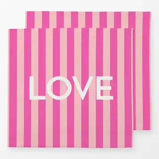 Servietten LOVE COLORFUL PINK