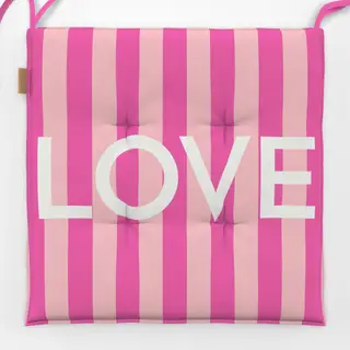 Sitzkissen LOVE COLORFUL PINK