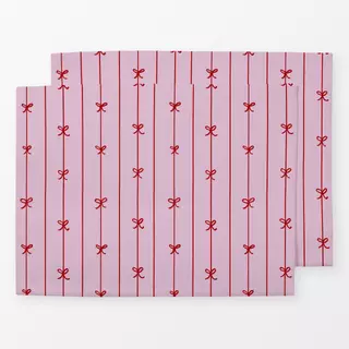 Tischset Schleifenmuster Rosa