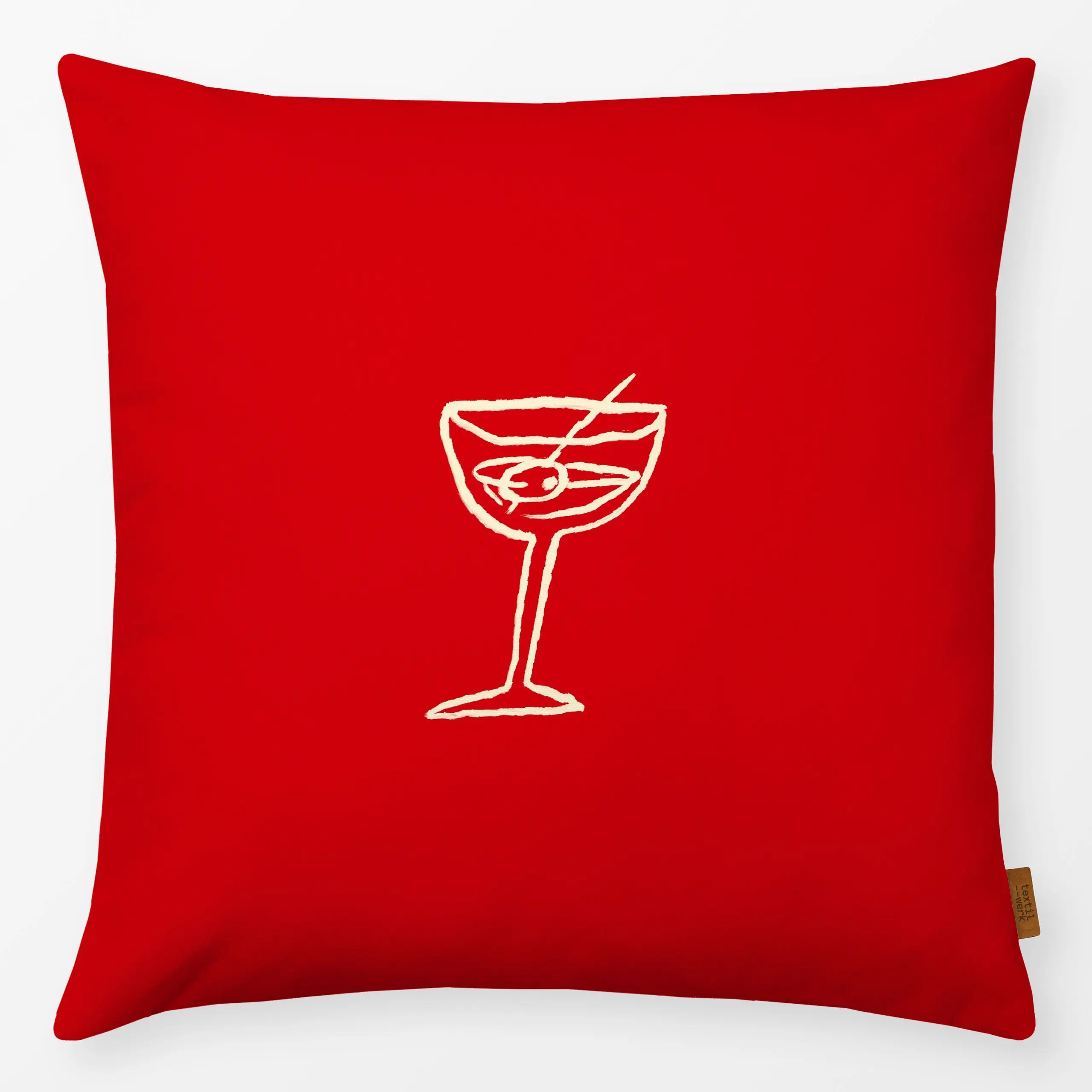 Kissen Italian Aperitivo Cocktail - Städte & Länder, Küche, Essen & Trinken - von „By Anna Sienna"; minimal, Illustration, S...