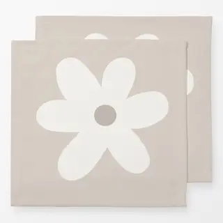 Servietten Blume beige