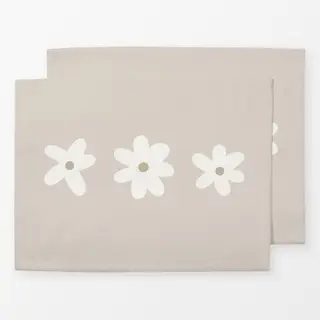 Tischset Blume beige