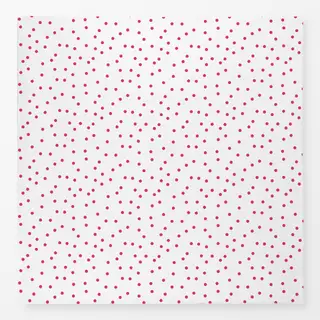 Tischdecke Punkte pink auf weiß