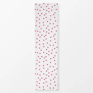Tischläufer Punkte pink auf weiß