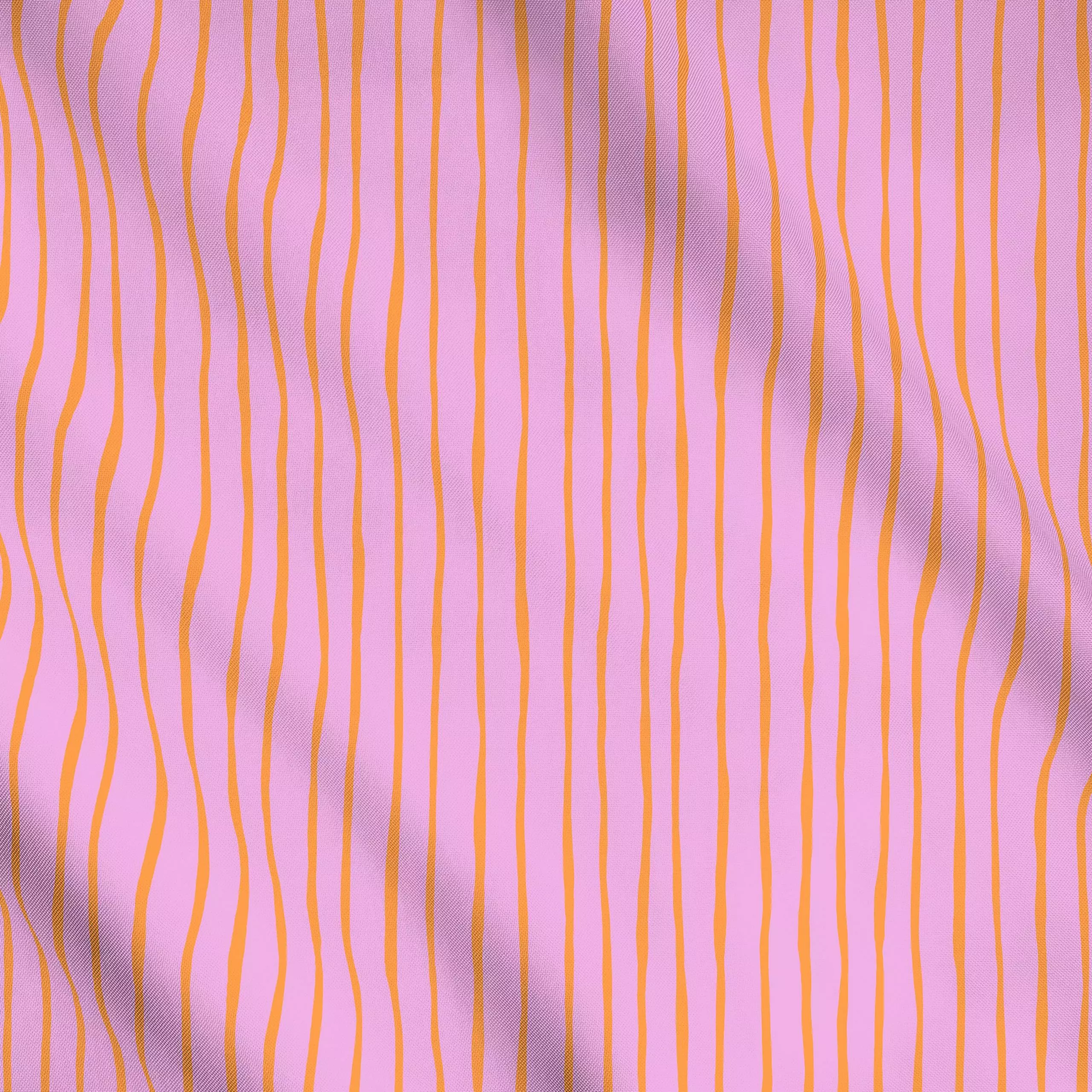 Meterware Malerischer Streifen rosa, gemustert, Sommer, von Julia Schumacher