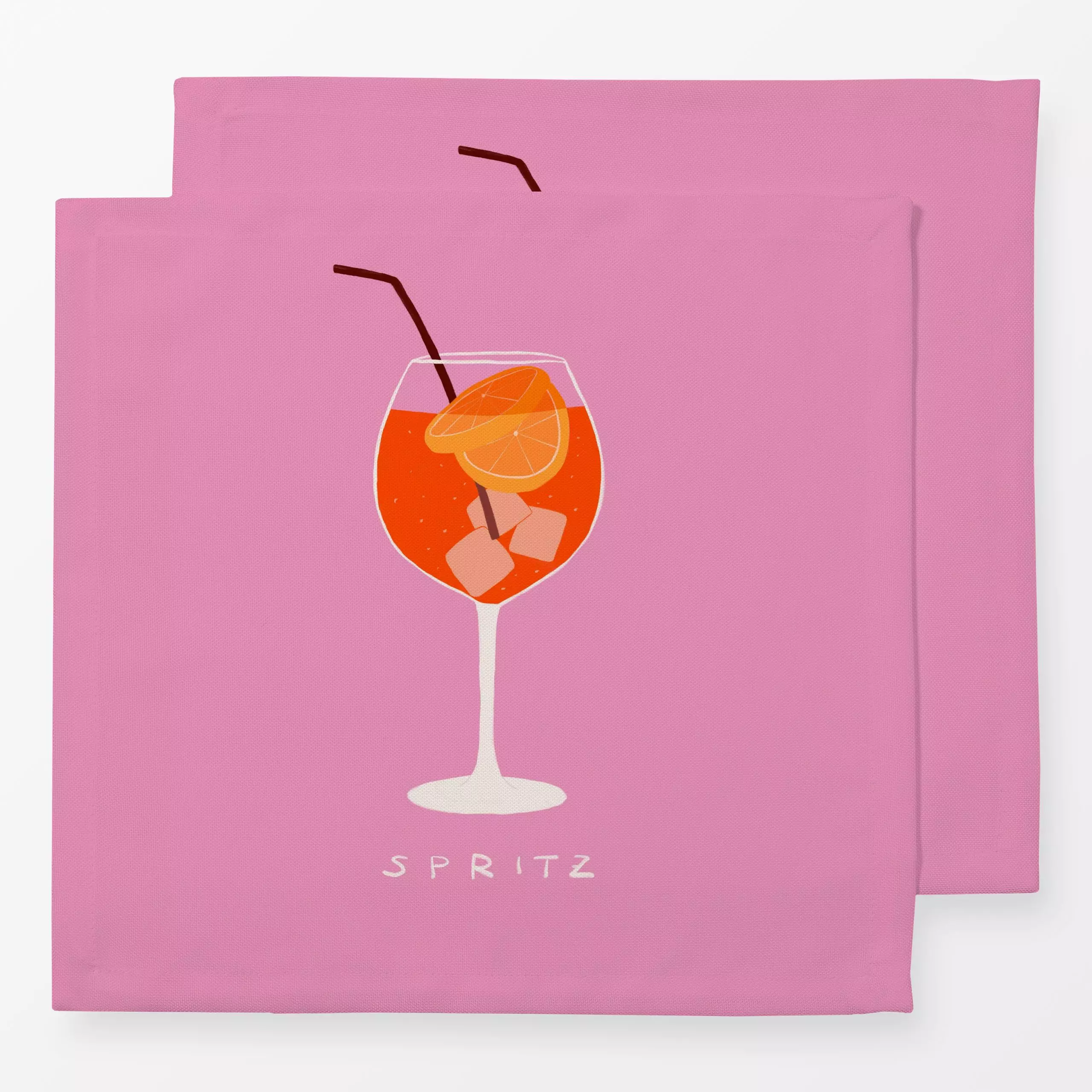 Servietten Spritz - Sprüche & Schriftzüge, Küche, Essen & Trinken - von „Sophie Augustin Illustration"; Lettering, typo, Som...