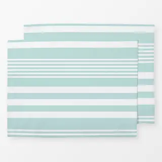 Tischset Streifen helltürkis