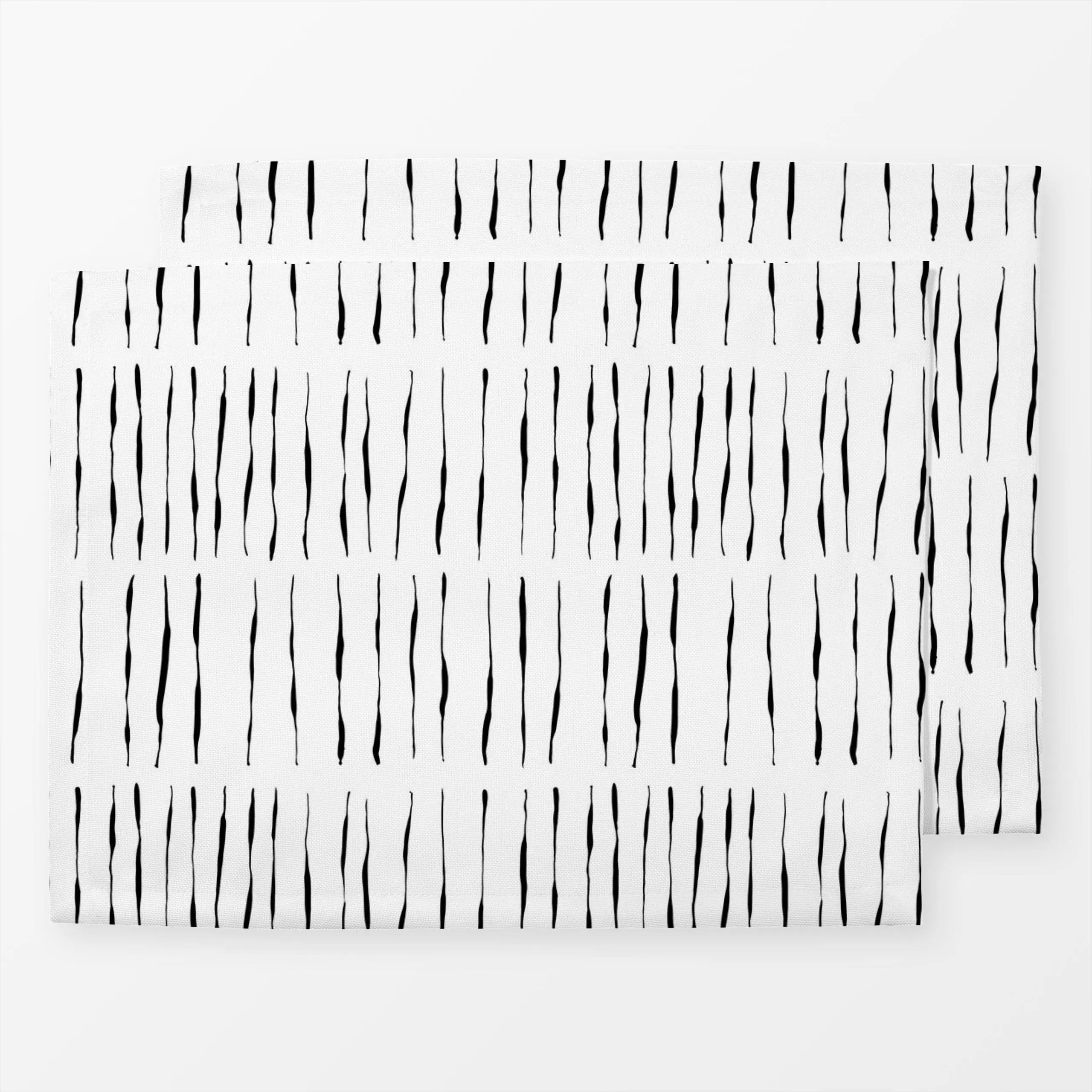 Tischset Ink Stripes, gemustert, von Julia Schumacher
