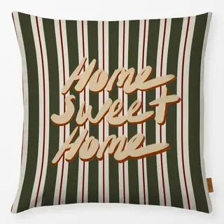 Kissen Home Sweet Home Retro Stripes