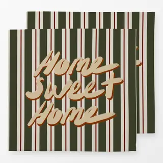 Servietten Home Sweet Home Retro Stripes