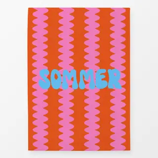 Geschirrtücher Sommer Wellenstreifen